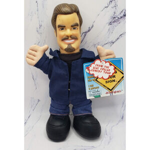 Bill Engvall Talking Doll Clip On Plush Blue Collar Comedy Tour 8"